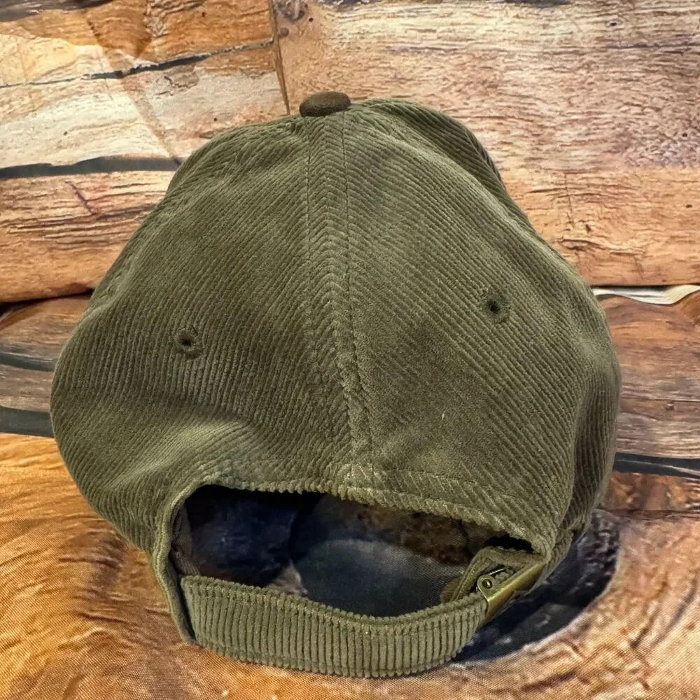 DRI-DUCK NC+ Hybrids Baseball Cap Men's Adjustable Olive Brown Corduroy Suede